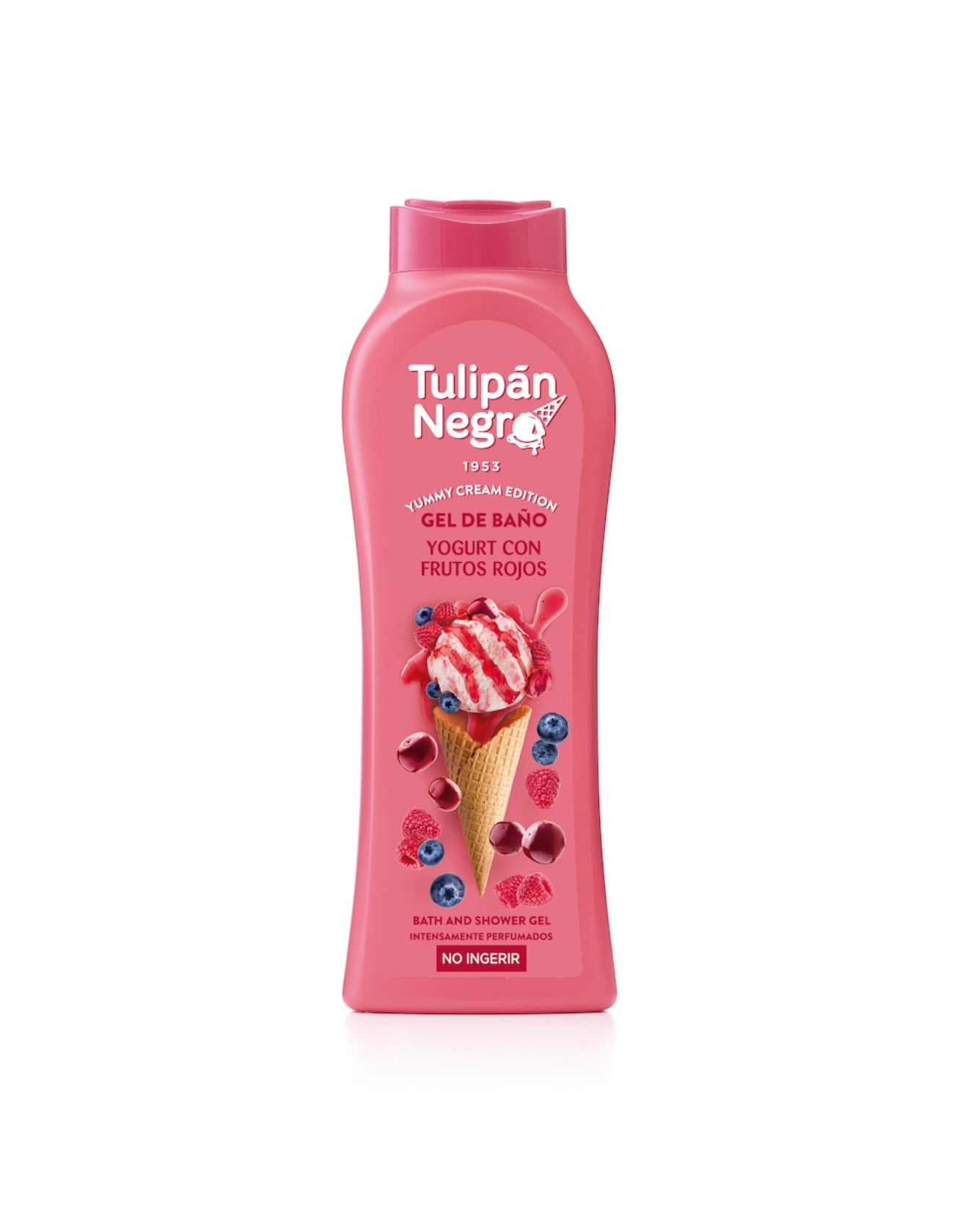 Gel de duș Tulipan Negro Yogurt con Frutos Rojos