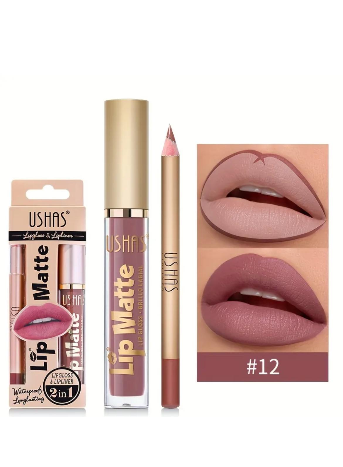 Set ruj + creion buze Ushas