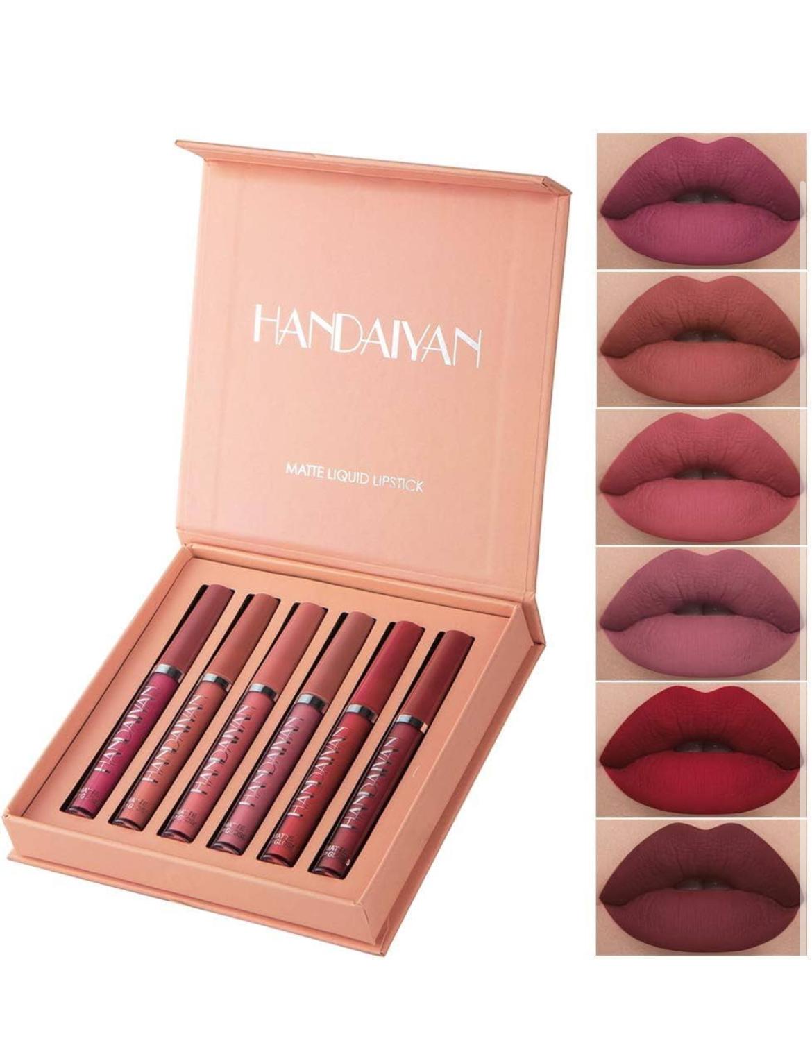 Set 6 rujuri lichide mate Handaiyan