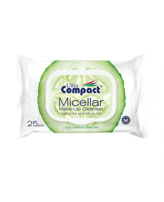 Șervețele demachiante Ultra Compact cu castravete