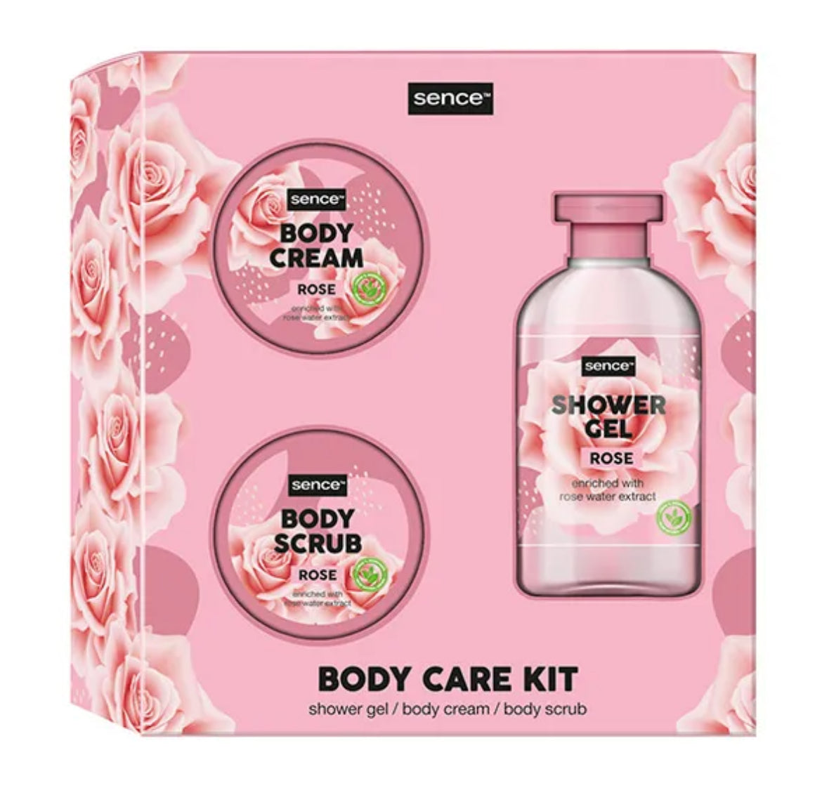 Set Body Care Kit Sence cu trandafiri