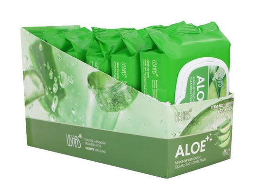 Șervețele demachiante Ushas - Aloe Vera 30 buc