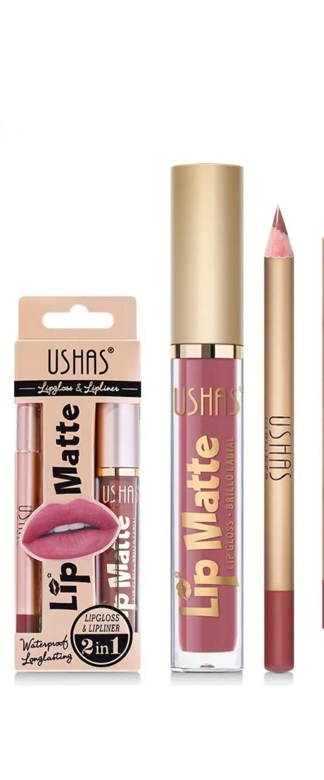 Set ruj + creion buze Ushas