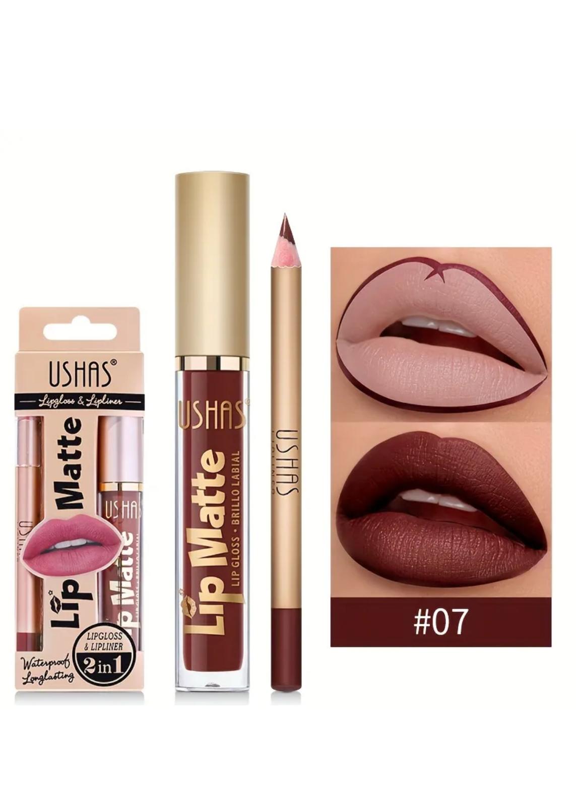Set ruj + creion buze Ushas