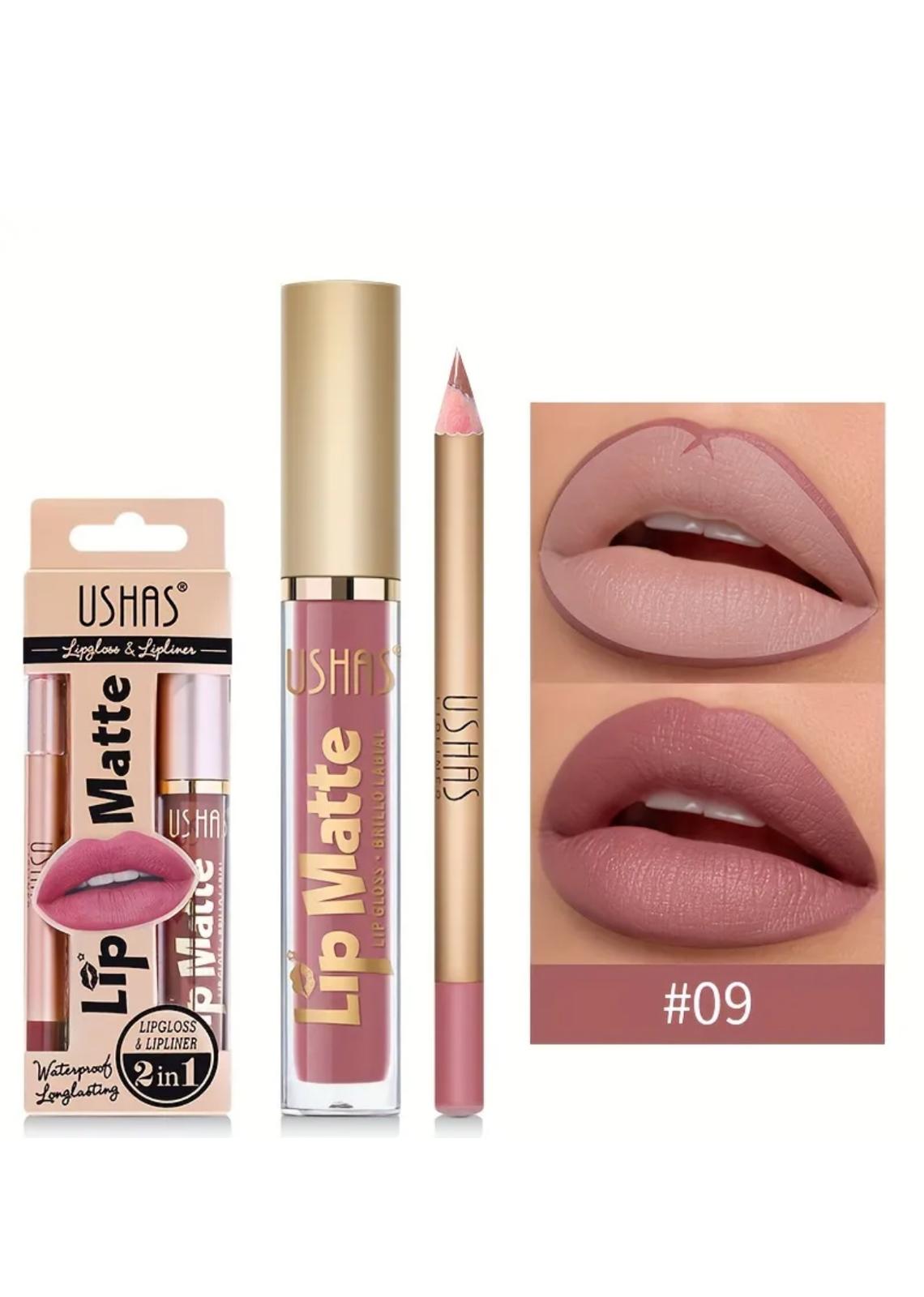 Set ruj + creion buze Ushas