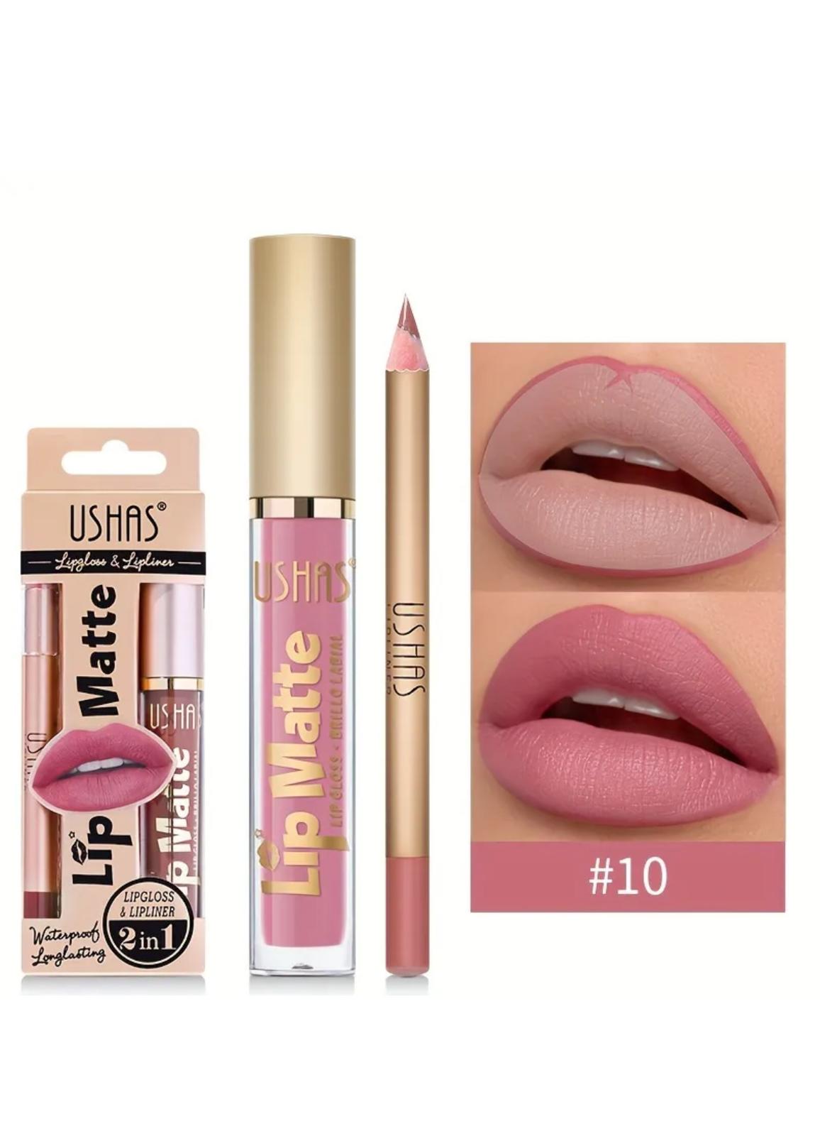 Set ruj + creion buze Ushas